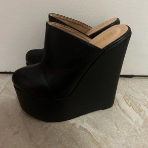 Black Platform Shoes Size 7